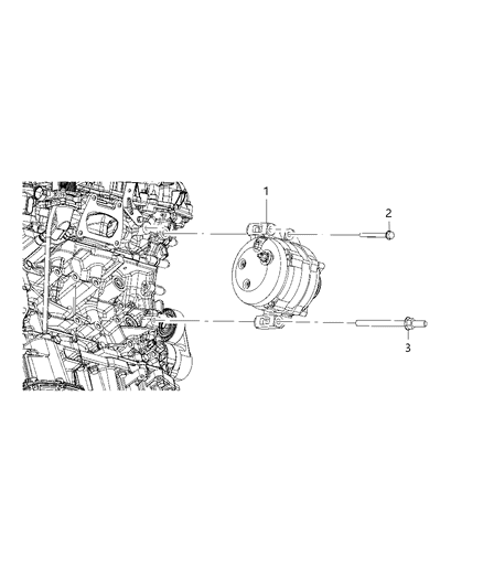 2015 Jeep Wrangler Generator Engine Diagram for 4801865AC