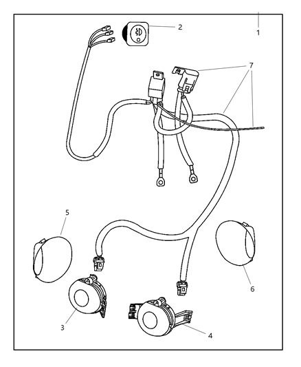 Light Package Fog Diagram for 82208102AB