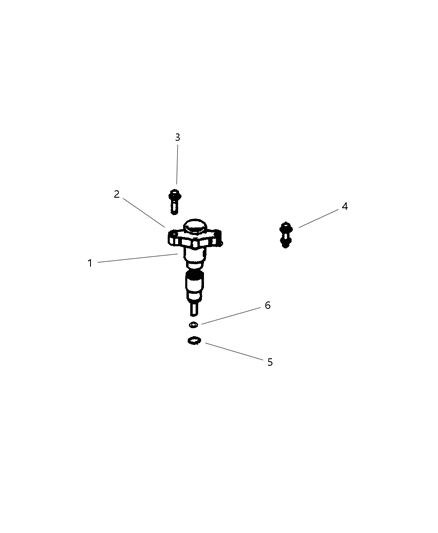O Ring Fuel Injector Diagram for 5012558AA