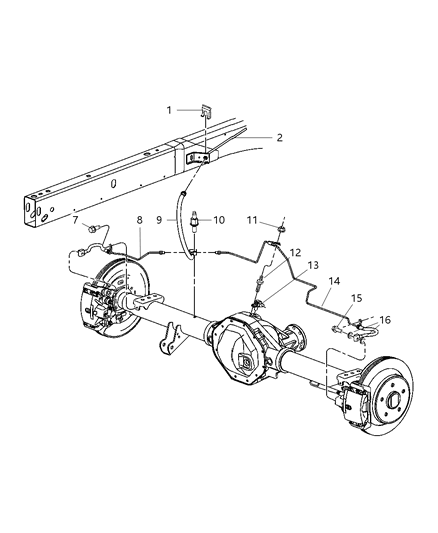 Tube And Hose Brake Diagram for 55398220AB