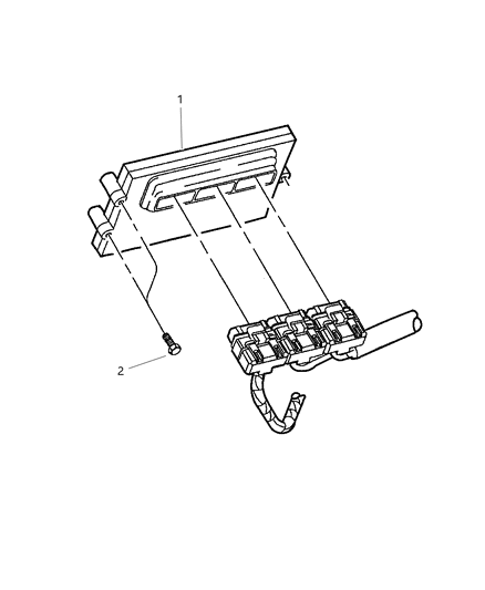 Module Powertrain Control Diagram for 56040322AB