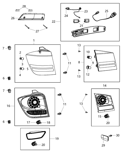 2005 Chrysler Town & Country Socket, Front Diagram for 68096288AA