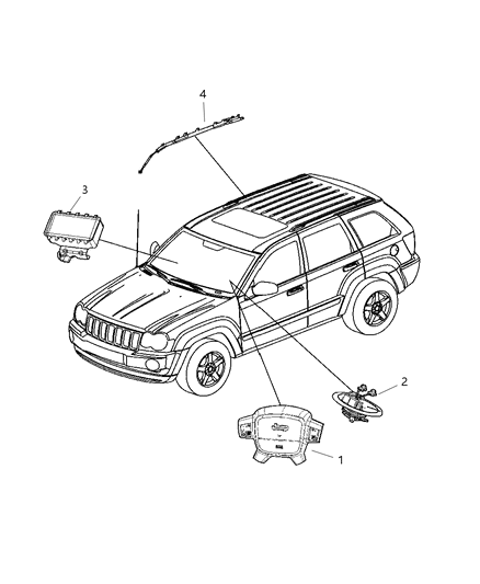 2025 Jeep Grand Cherokee Module Steering Control Diagram for 5143319AC