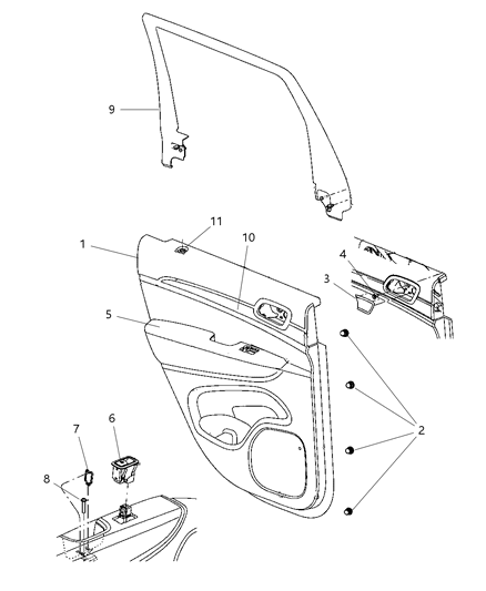 Grommet Lock Knob Diagram for 1WA87HL9AA