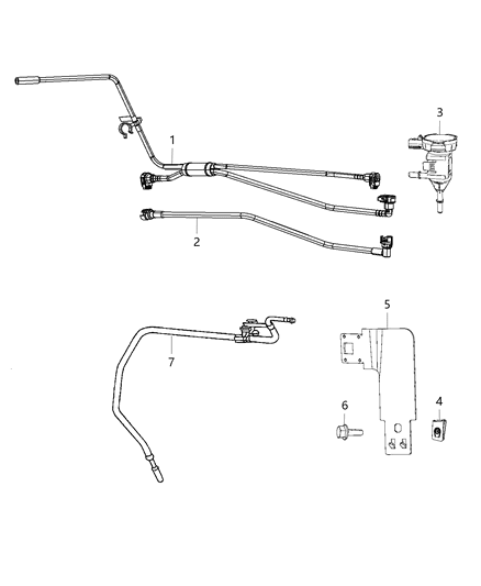 2012 Ram 1500 Valve Linear Purge Diagram for 55398901AC