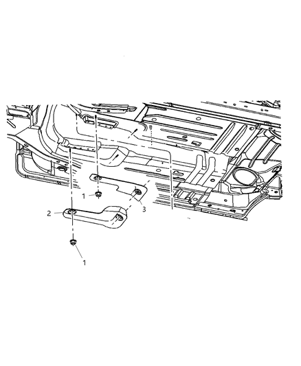 2005 Dodge Magnum Shield Exhaust Tailpipe Diagram for 4780892AC