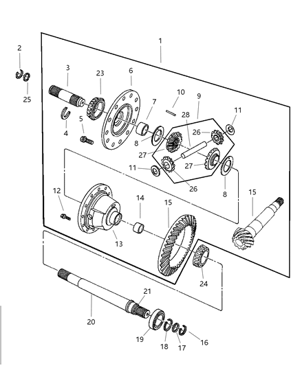 Screw, Differential Case, Special Shouldered, M10X1.0X29 Diagram for 6502034