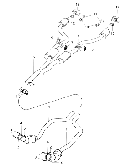 1998 Dodge B1500 Actuator Exhaust Valve Diagram for 68230108AF