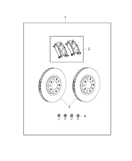 Brake Kit Performance Diagram for P5160016