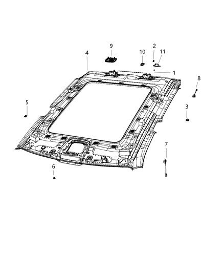 Cover Screw Diagram for 7CE08HL1AA