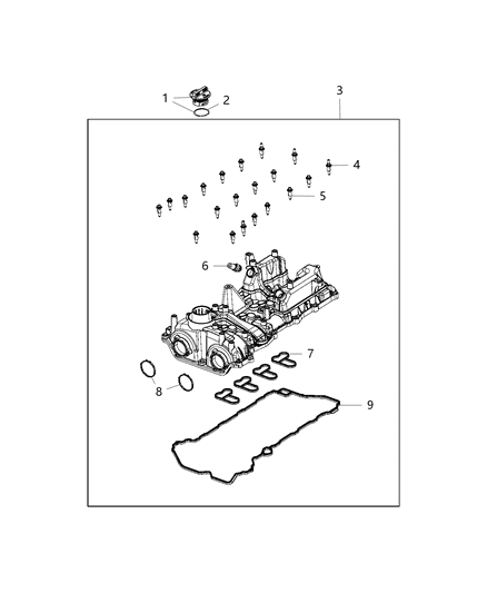 1988 Jeep J20 Cap Engine Oil Fill Diagram for 68259076AB