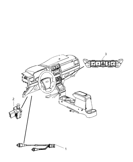 2012 Jeep Compass Switch Stop Lamp Diagram for 56054001AC