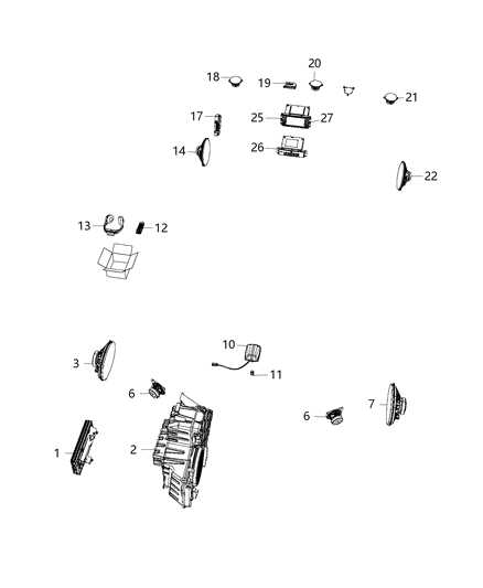 Telematics Module for Vehicles with Navigation Radios Diagram for 5091960AC