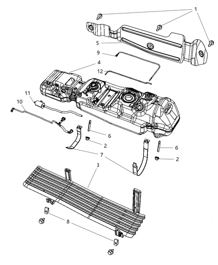 Hose NVLD To Filter Filter Is Serviced With Hose Diagram for 52013206AA