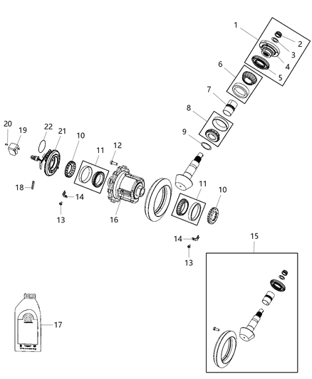 Bracket Differential Diagram for 68237727AA