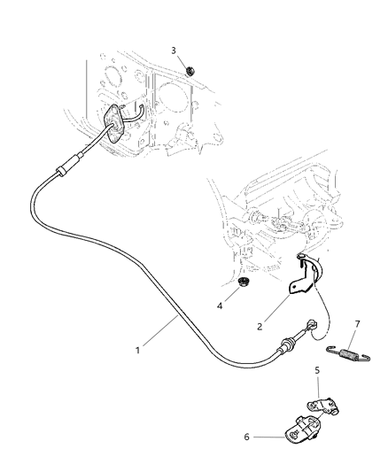 Cable Shift Diagram for 52110004AG