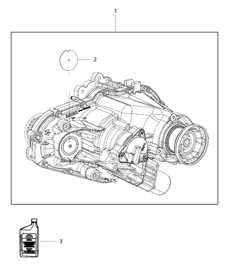 Transfer Case Diagram for 5038433AC