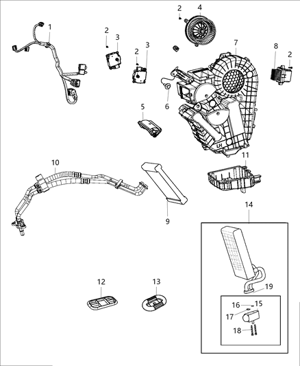 1996 Chrysler Cirrus Plug, Front Side Rail Rear Heating Plumbing Hole Diagram for 4696947