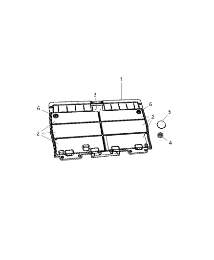 1993 Jeep Cherokee Cover Assembly Load Floor Diagram for 1FL09DX9AL