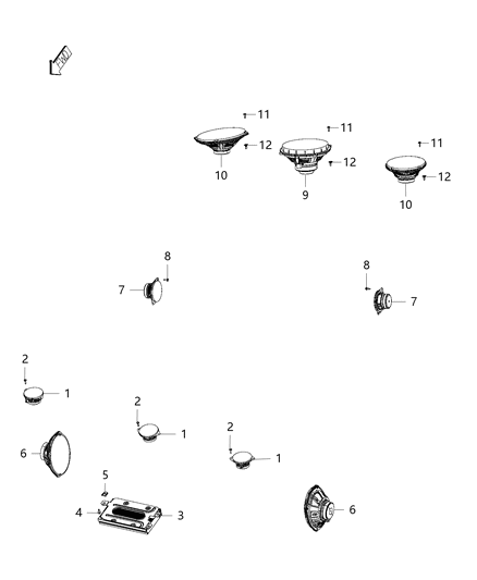 2015 Chrysler 200 Amplifier Diagram for 68217873AD