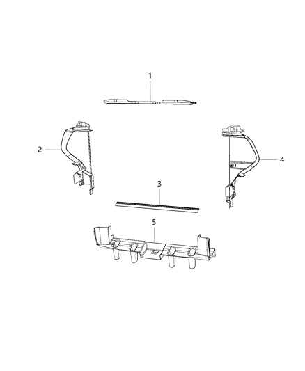 Baffle Air Inlet Diagram for 68361576AA