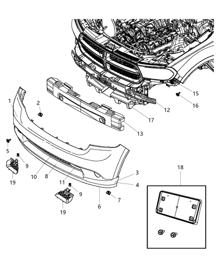 2003 Dodge Caravan Bezel Closeout Diagram for 1TB76RXFAA