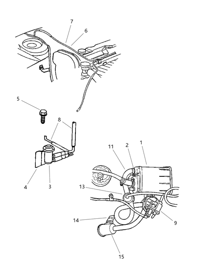 Pump Leak Detection Diagram for 4591643AA