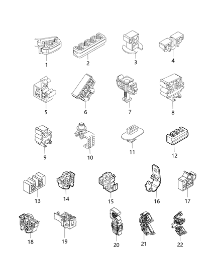 Clip Wiring Clip Only Diagram for 6509798AA