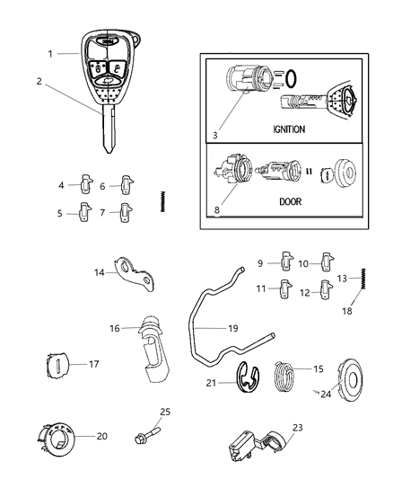 Module Immobilizer System Diagram for 4686961AG