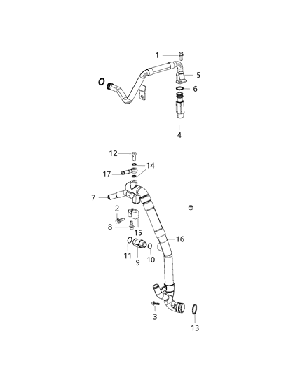 2014 Ram 2500 O Ring Diagram for 68211448AA