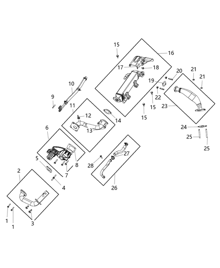 Cooler EGR Diagram for 4627647AE