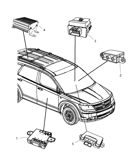 1999 Chrysler Town & Country Module Door Diagram for 4602676AG