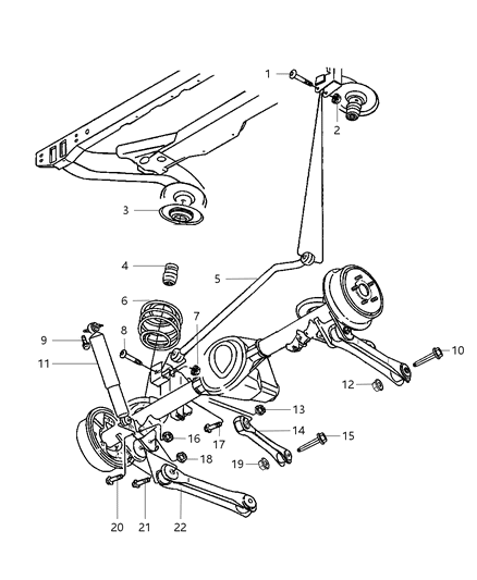Bumper Jounce Diagram for 52060423AB