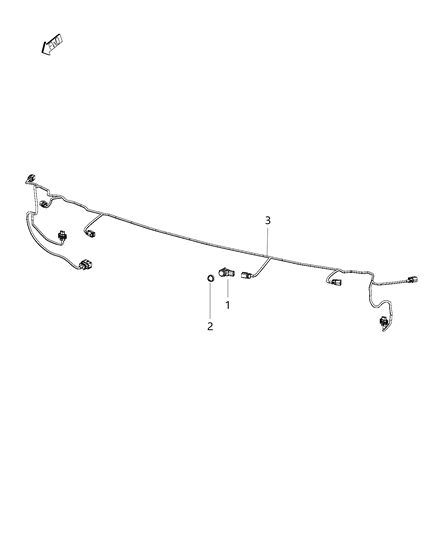 2005 Dodge Ram 2500 Sensor Parking Assist Diagram for 5MK61RXFAA