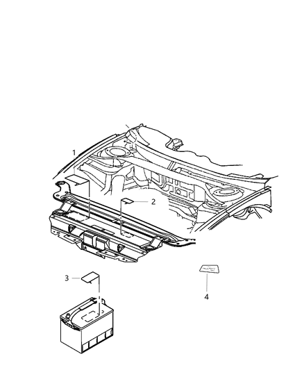 2001 Dodge Ram 2500 Label A/C System Diagram for 68172601AA