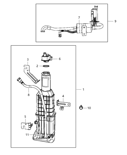 Tube Jumper Vent Recirculation Diagram for 4721757AH