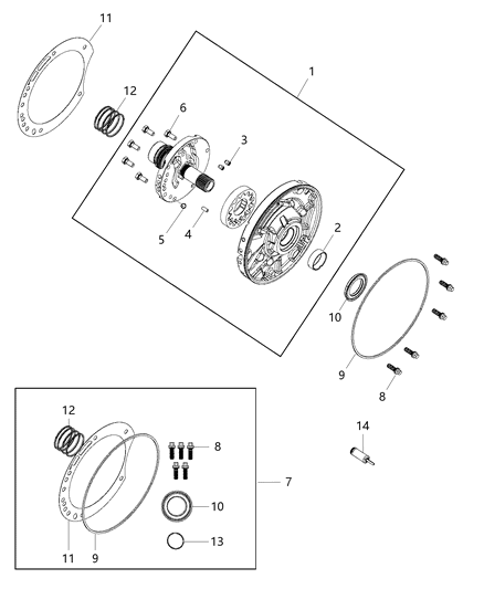 2009 Dodge Journey Shaft, W/Support & Bushing, Reaction (In 4567869) Diagram for 6500211