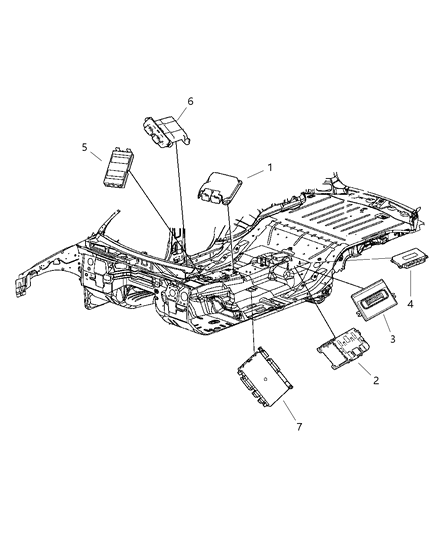 Module Transfer Case Control Diagram for 56044204AE