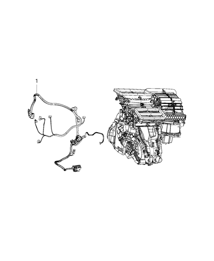 2011 Jeep Grand Cherokee Wiring A/C And Heater Diagram for 68350339AA