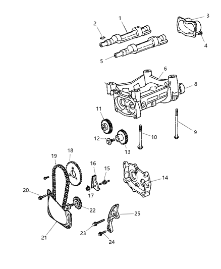 2024 Jeep Grand Wagoneer Carrier Balance Shaft Diagram for 4621519AC