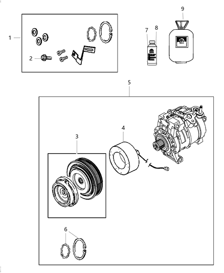 Lubricant A/C Compressor 250Ml Diagram for 82300102AC