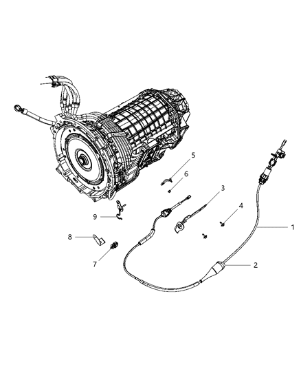 Cable Shift Diagram for 55366259AF