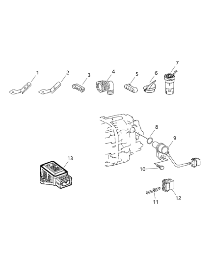 Sensor Vehicle Speed Diagram for 5120313AA