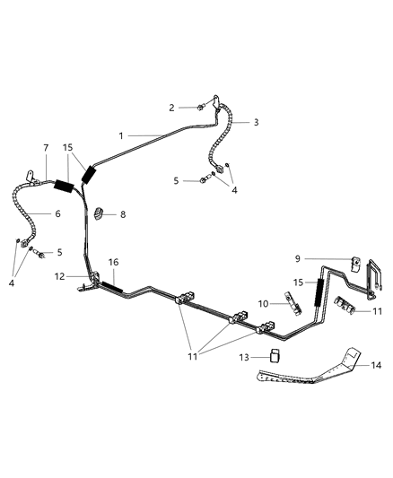 2007 Dodge Charger Hose Brake Diagram for 4779450AB