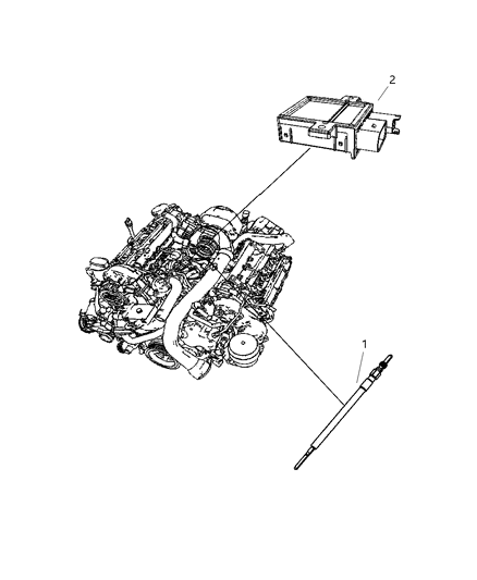 2022 Jeep Grand Cherokee L Module Glow Plug Diagram for 5175759AB