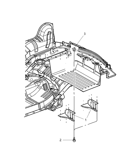 2022 Ram 1500 Classic Hook Tow Diagram for 52059360AA