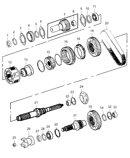 1992 Chrysler Imperial Sprocket Driven Diagram for 5086326AA
