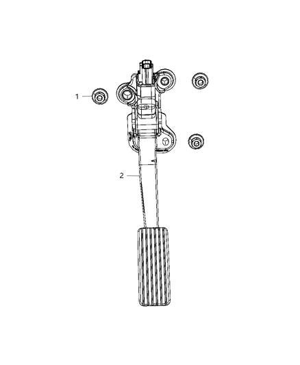 2009 Jeep Compass Pedal Accelerator Diagram for 4891585AC