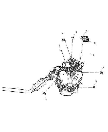 Sensor Camshaft Diagram for 4609086AD