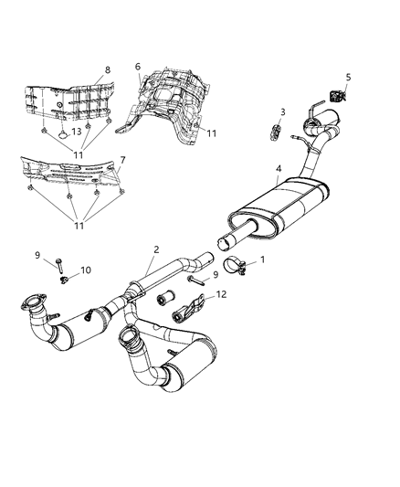 Converter Catalytic Diagram for 52125332AE